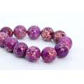 Violet Imperial Jasper Beads Grade AAA Natural Gemstone 12MM