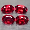 Rhodolite Garnet 1.16Ct. Pair Natural Oval Raspberry Red Marvelous Africa