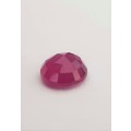 1.89Ct. Ruby Rose Cut Top Blood Red