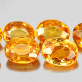 Spessartine Garnet Yellow 0.21Ct. 4x3mmOval  . Natural Gems