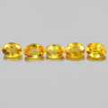 Yellow Sapphire 0.26Ct. Oval 4.1 x 3 mm.  Natural Gemstone