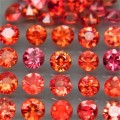 Imperial Red Sapphire 1Pcs. Round Diamond Cut 2.2-2.4 mm