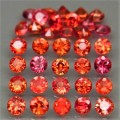 Imperial Red Sapphire 1Pcs. Round Diamond Cut 2.2-2.4 mm