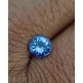 Purplish Blue Tanzanite 0.63Ct.Ravishing Color & Full Sparkling! Natural Tanzania