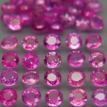 ** Top**  Pink  Ruby  Round Diamond Cut 2.7mm Gem