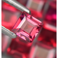 Rhodolite Garnet Square 3.3 mm. 1Pcs/0.22Ct. Ravishing Color! Pink Purple