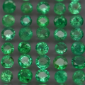 Green Columbian Emerald 1Pcs/0.076Ct.Round 2.5/2.7 mm.Natural