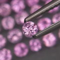 Pink Sapphire 0.073Ct Round Diamond Cut 1Pcs.2.2/2.5mm.Beautiful Color!