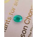 Green onyx 1.89 Cts Oval Checkerboard Brilliant gemstone  8x10mm