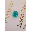 Green Onyx 2.51 Cts Pear  Brilliant gemstone  8x10mm
