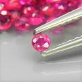 **Top Red Pink** Ruby  0.026Ct Round 1.5-1.8 mm. Rare! Thailand