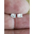 Certified Trapezoid White D Color 0.50Cts Each  Moissanite  **1.00Cts Perfect Pair**