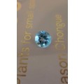 Topaz Swiss Blue 1.40 Ct. Round Shape 7mm.  Natural Gemstones