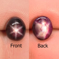 3.30Ct. Star Ruby Natural Oval Cabochon Purplish Red 6 Rays