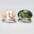 2.02Ct. Tourmaline Natural Oval Green & Pink Good Color Attractive! Nigeria