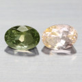 2.02Ct. Tourmaline Natural Oval Green & Pink Good Color Attractive! Nigeria