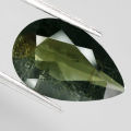 3.29Ct. Tourmaline Natural Pear Green Good Color Attractive!