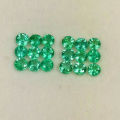 Emerald Round 2.2/2.3mm 1Pcs. Natural Green Columbian