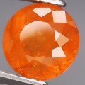 2.34Ct. Fanta Orange Spessartite Garnet Round 7.4mm Ravishing Color! Namibian