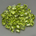 Peridot Square 3.5 mm Apple Green 1Pcs/0.18Ct Pakistan.Ravishing Color! Natural