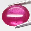 3.07Ct. Ruby Oval Cabochon Pinkish Red Color Good Sparkling! Natural
