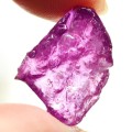 14.75Ct. Ruby Natural Rough Purplish Red Heated Glowing