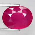 2.48Ct. Ruby Natural Oval Facet Red Heated Good Sparkling! Madagascar