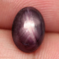 3.26Ct. Star Ruby Natural Oval Cabochon Purplish Red 6 Rays