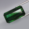 6.95Ct. Green Tourmaline Perfect Shape! Attractive Color!
