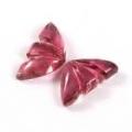 Tourmaline Carved Butterfly Wings  1.85 Carat Attractive Color! Natural Gemstone