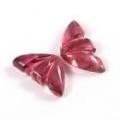 Tourmaline Carved Butterfly Wings  1.85 Carat Attractive Color! Natural Gemstone