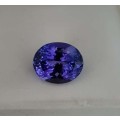 11.66Ct. Tanzanite Oval  Bluish Violet **Certified**Very Good Color! Natural