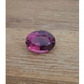 **Certified**4.94Ct. Tourmaline  Oval Top Hot Pink Very Good Color & Full Fire! Natural