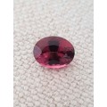 **Certified**4.94Ct. Tourmaline  Oval Top Hot Pink Very Good Color & Full Fire! Natural