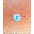 1.10ct Moissanite Fancy Light Blue Round Brilliant Cut Loose VVS2