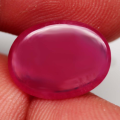 8.23Ct. Ruby Oval Cabochon Pinkish Red Color Good Sparkling! Madagascar
