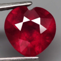2.53 Ct. Ruby  Heart Facet Top Blood Red Captivating Madagascar