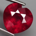 2.53 Ct. Ruby  Heart Facet Top Blood Red Captivating Madagascar
