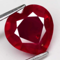 3.69 Ct. Ruby  Heart Facet Top Blood Red Captivating Madagascar