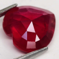 3.69 Ct. Ruby  Heart Facet Top Blood Red Captivating Madagascar