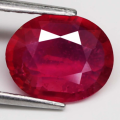 2.19 Ct. Ruby Oval Facet Top Blood Red Natural