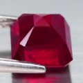 3.89Ct. Ruby Scissor Cut Red Good Sparkling! Natural