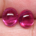 4.08Ct. Ruby Oval Cabochon Purplish Red Color Good Sparkling! Madagascar Natural