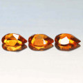 1.09Ct. Spessartine Garnet Pear Golden Orange Dazzling Untreated Natural