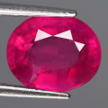 3.49Ct. Ruby  Oval Facet Red Sparkling & Good Colour!