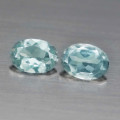 1.22Ct.   Aquamarine Oval Ocean Blue **Matched Pair** Untreated Natural