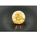 0.23 cts. CERTIFIED  Diamond Round SI1 Intense Yellow Colour  Natural