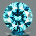 0.17 cts. CERTIFIED  Diamond Round Cut VS1 Royal Blue Natural
