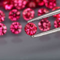 **Hot**Pink Sapphire 0.071Ct Round Diamond Cut 1Pcs.2.5mm.Beautiful Colour!