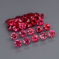 **Hot**Pink Sapphire 0.071Ct Round Diamond Cut 1Pcs.2.4mm.Beautiful Color!